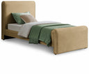 Sloan Velvet Upholstered Twin Bed - Camel