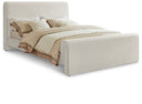 Sloan Velvet Upholstered Bed - Cream