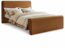 Sloan Velvet Upholstered Bed - Saddle