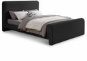 Stylus Boucle Fabric Upholstered Bed - Black