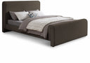 Stylus Boucle Fabric Upholstered Bed - Brown