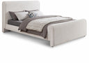 Stylus Boucle Fabric Upholstered Bed - Cream
