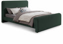 Stylus Boucle Fabric Upholstered Bed - Green