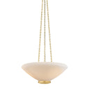 Aged Brass Awosting Pendant 17" by Hudson Valley
