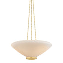 Aged Brass Awosting Pendant 22" by Hudson Valley