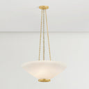 Aged Brass Awosting Pendant 22" by Hudson Valley, view 3