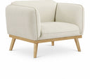 Nolita Boucle Fabric Upholstered Chair - Cream