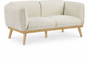 Nolita 62.5" Boucle Fabric Upholstered Loveseat - Cream