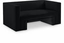 Henson 63" Velvet Upholstered Loveseat - Black