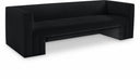 Henson 89.5" Velvet Upholstered Sofa - Black