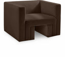 Henson Velvet Upholstered Chair - Brown