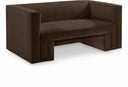 Henson 63" Velvet Upholstered Loveseat - Brown