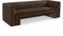 Henson 89.5" Velvet Upholstered Sofa - Brown