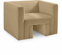 Henson Velvet Upholstered Chair - Camel