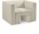 Henson Velvet Upholstered Chair - Cream