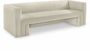 Henson 89.5" Velvet Upholstered Sofa - Cream