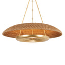 Vintage Gold Leaf Oaklyn Chandelier 36" by Hudson Valley