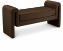 Sloan Velvet Upholstered 51" Bench - Brown