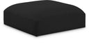 Ease Fabric Upholstered Modular Ottoman - Black