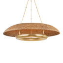 Vintage Gold Leaf Oaklyn Chandelier 48" by Hudson Valley