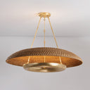 Vintage Gold Leaf Oaklyn Chandelier 48" by Hudson Valley, view 2