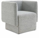 Vera Boucle Fabric Upholstered Accent Chair - Grey