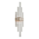 Warm Silver Leaf Viola Wall Sconce 7" x 20" by Corbett Lighting, view 2