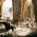 PALM SPRINGS RIDERS BY SLIM AARONS