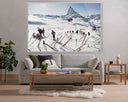 ZERMATT SKIING I BY SLIM AARONS
