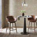 HANNAH SWIVEL BAR + COUNTER STOOL