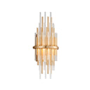 Gold Leaf Theory Chandelier 30" by Corbett Lighting, view 3