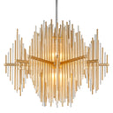 Gold Leaf Theory Chandelier 40" by Corbett Lighting