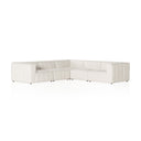 LANGHAM CHANNELED 5-PIECE SECTIONAL