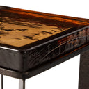 LENNIE CAST GLASS END TABLE