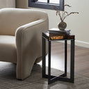 LENNIE CAST GLASS END TABLE