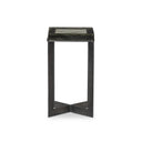 LENNIE CAST GLASS END TABLE