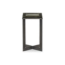 LENNIE CAST GLASS END TABLE