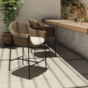 SUERTE OUTDOOR BAR + COUNTER STOOL