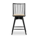 LEWIS SWIVEL BAR + COUNTER STOOL