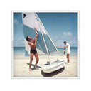 Boating In Antigua Tray By Slim Aarons