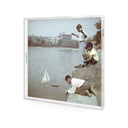 Model Boat Sailing Tray By Slim Aarons