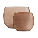 Textured Glass Oval Vases