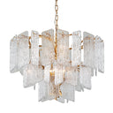 Gold Leaf Piemonte Chandelier 43.5" by Corbett Lighting, view 4