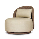 Quaid Outdoor Woven Swivel Chair