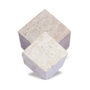 Travertine Cube Sculpture Set
