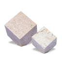 Travertine Cube Sculpture Set