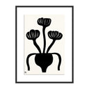 Woodblock Floral I by Roseanne Kenny