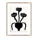 Woodblock Floral I by Roseanne Kenny