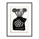 Woodblock Floral III by Roseanne Kenny
