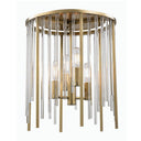 Aged Brass Lewis Semi Flush 13" by Hudson Valley